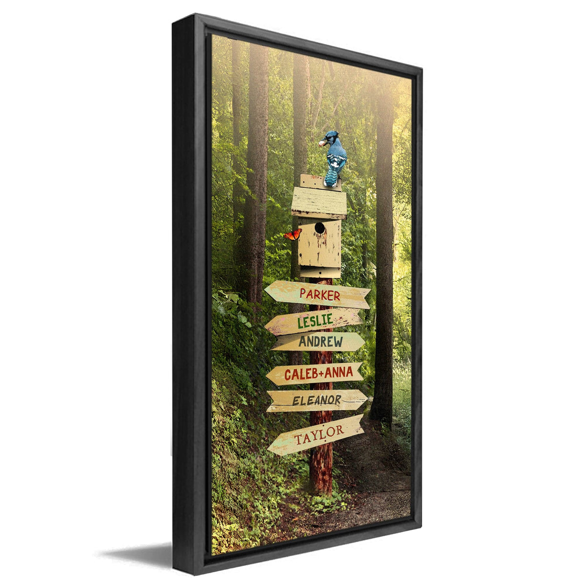 Personal-Prints art Personalized Sign on a Forest Path