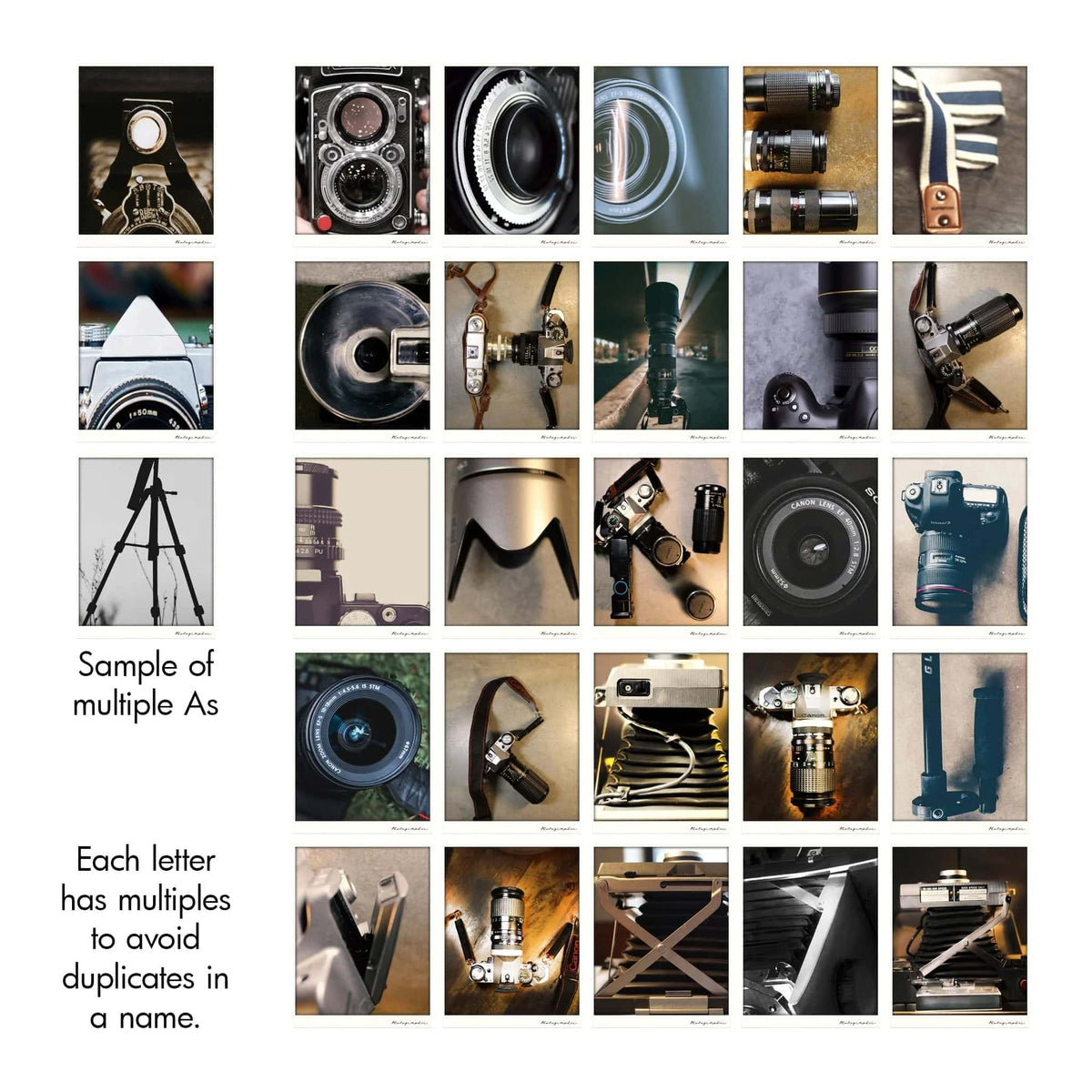 Personal-Prints art Photography Letters Name Print