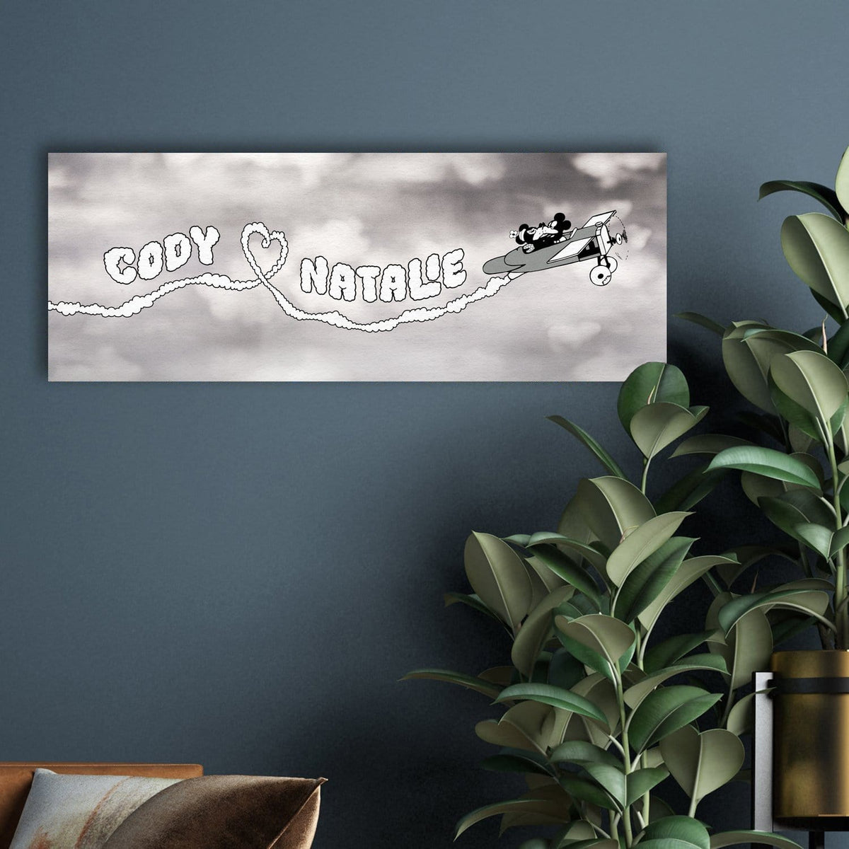 Personal-Prints art Plane Crazy Personalized Mickey Mouse Art