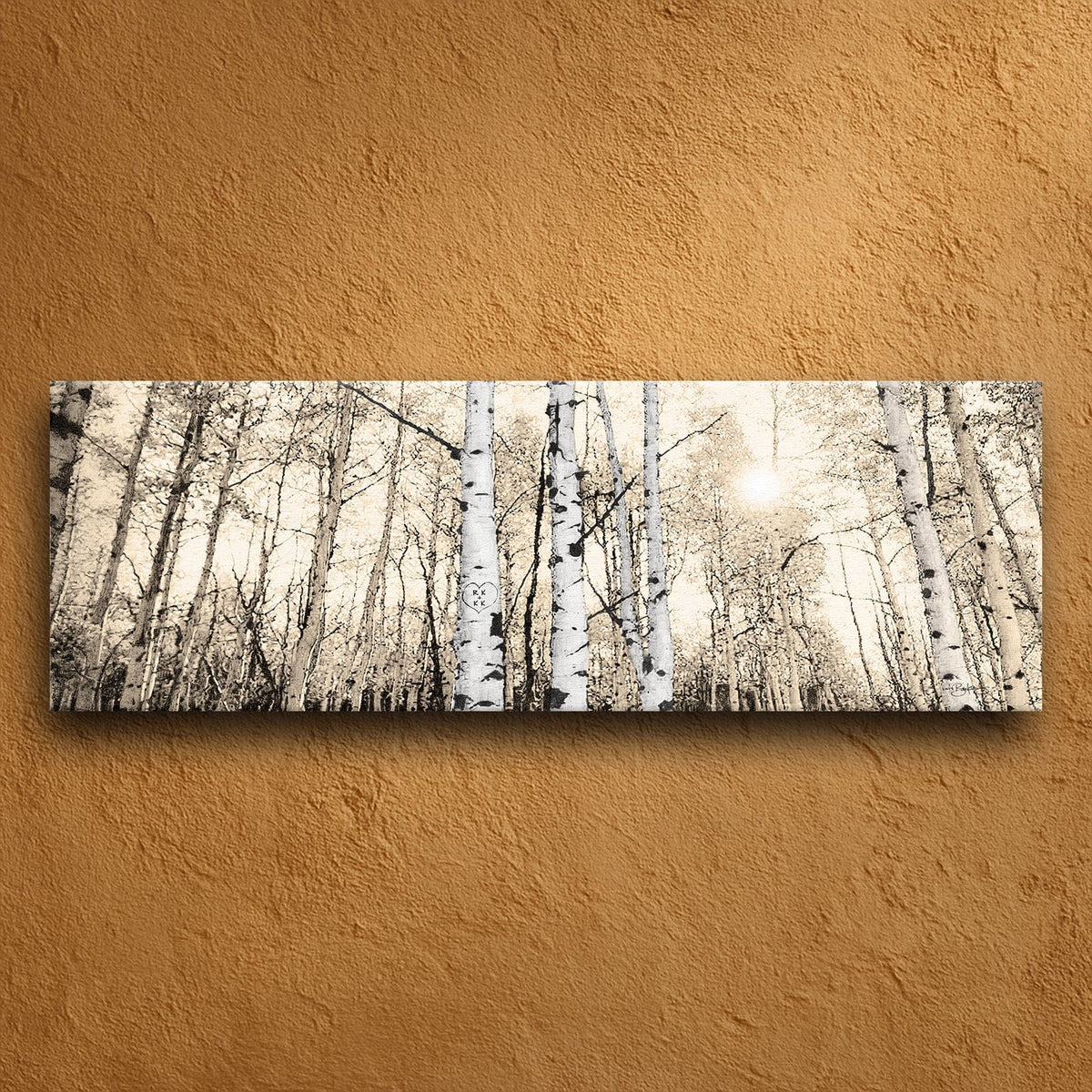 Personal-Prints art 10&quot;x30&quot; Stretched Canvas Quaking Aspen