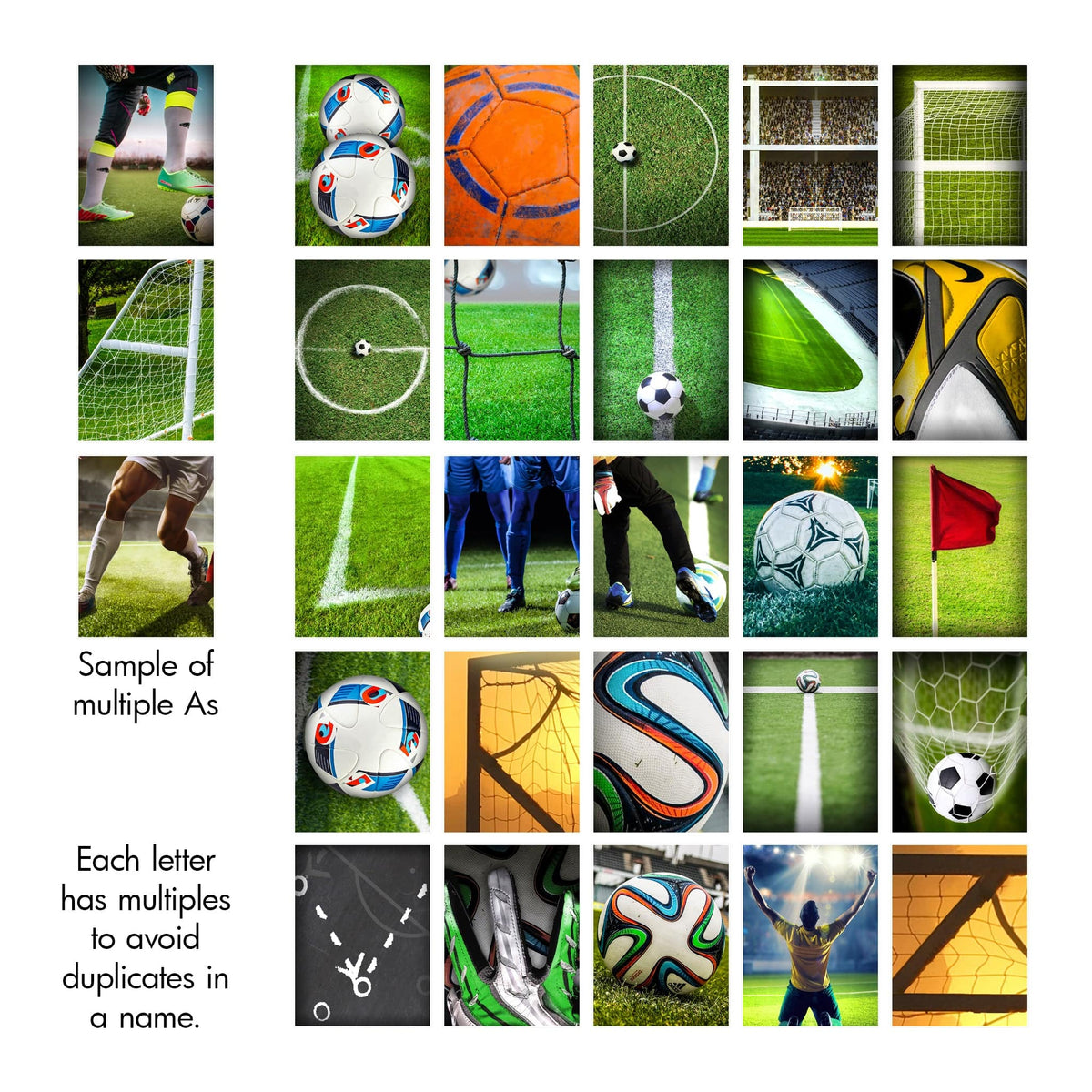 Personal-Prints art Soccer Name Art Print