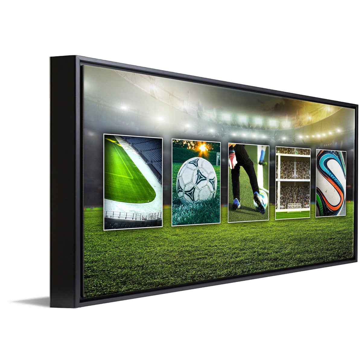 Personal-Prints art 16&quot;x32&quot; Float Framed Canvas Soccer Name Art Print