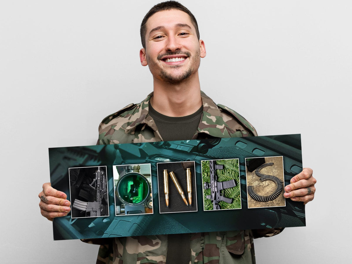 Personal-Prints art Tactical Shooting Name Art