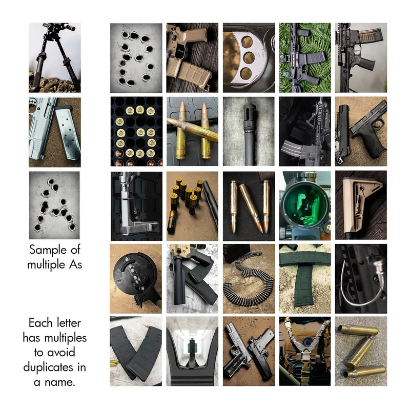 Tactical Shooting Name Art | Customized Gun Gifts from Personal Prints ...