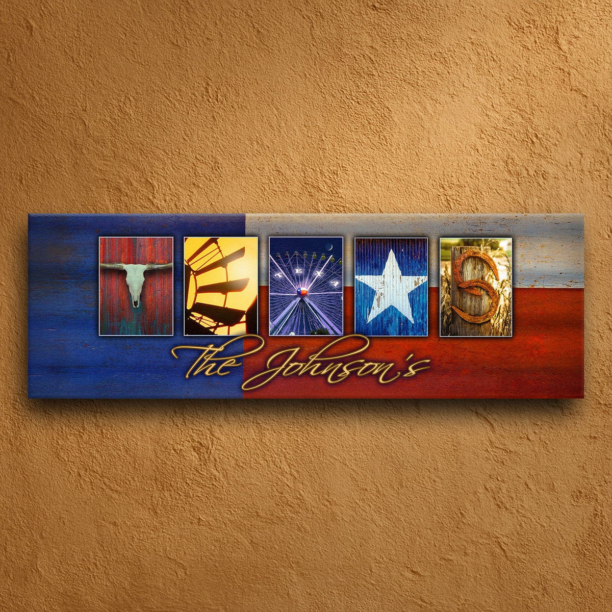Personal-Prints art TEXAS - State Name Art