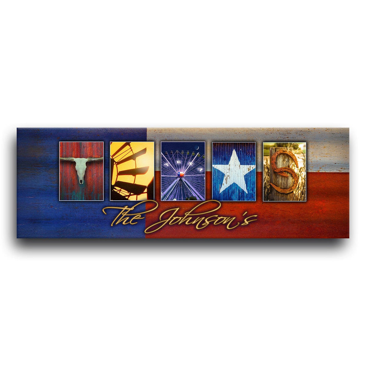 Personal-Prints art TEXAS - State Name Art