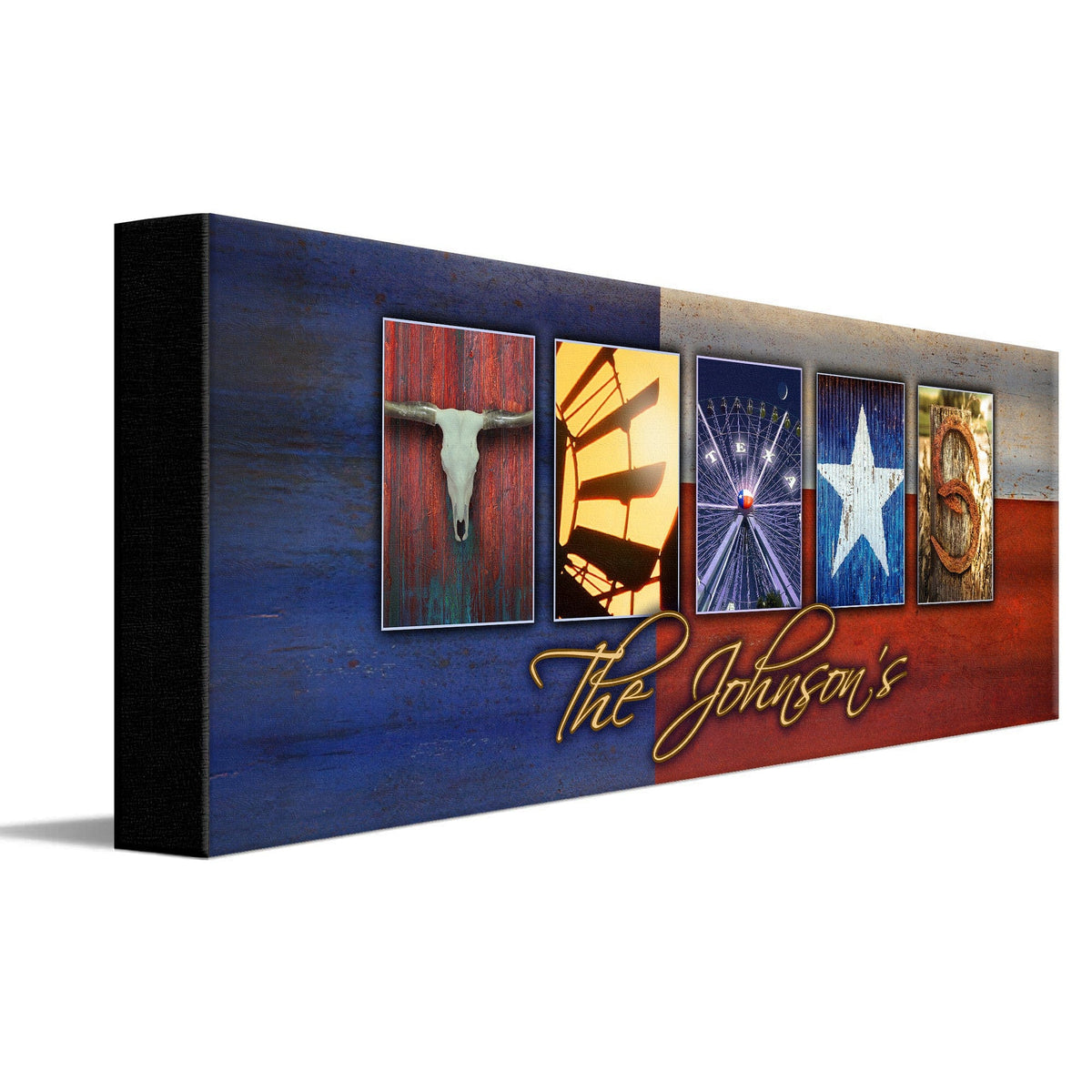 Personal-Prints art TEXAS - State Name Art
