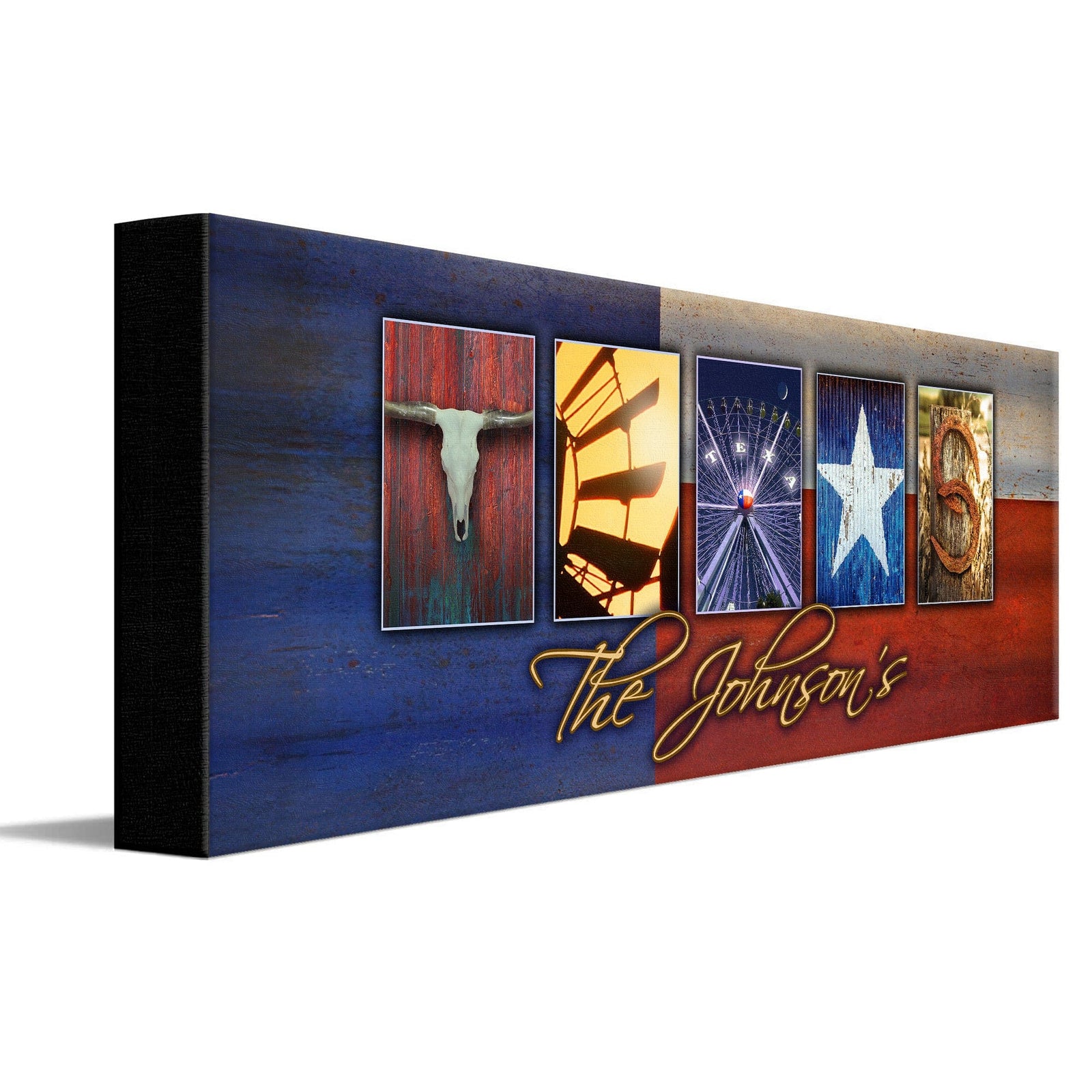 Personal-Prints art TEXAS - State Name Art