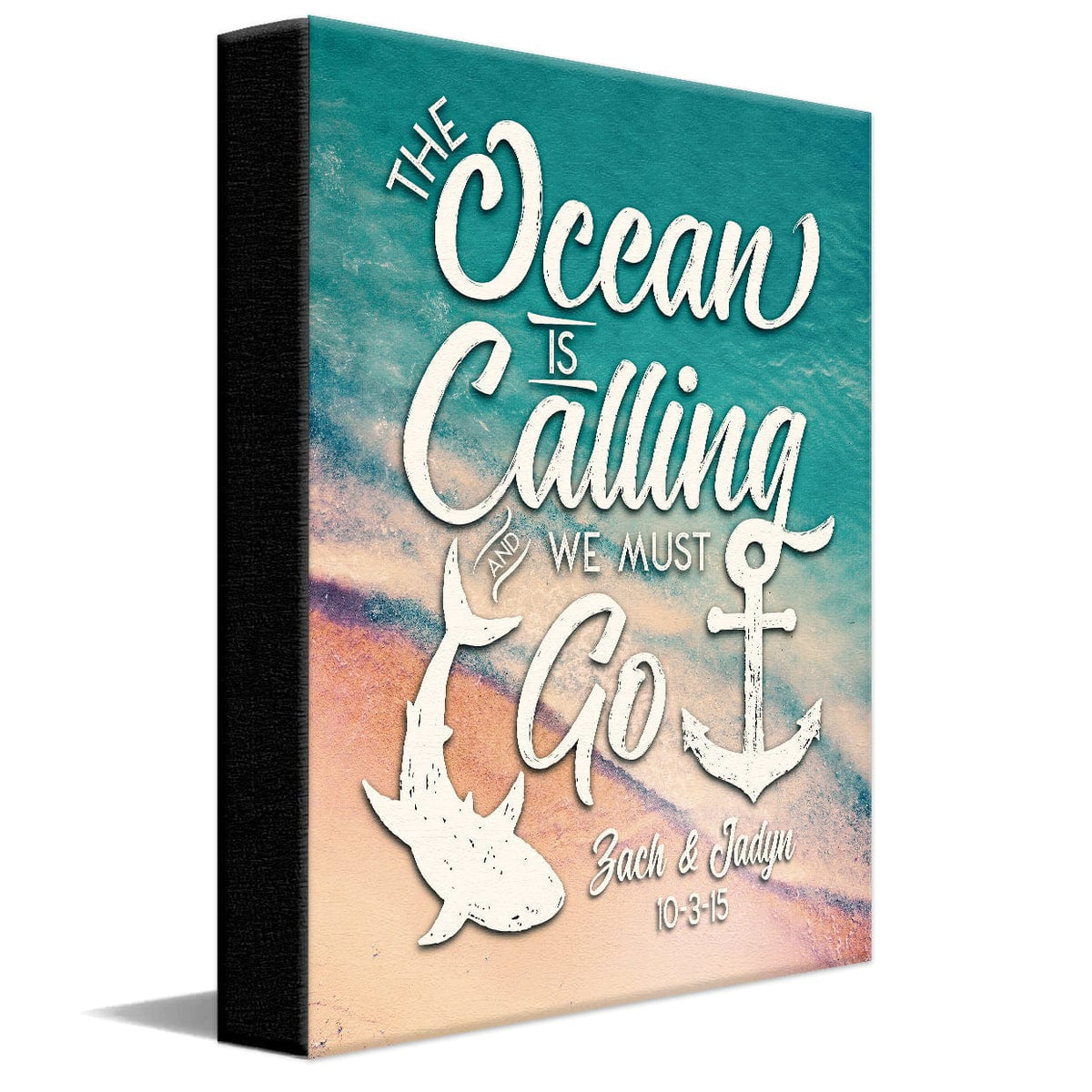Personal-Prints art 11&quot;x14&quot; Stretched Canvas The Ocean Is Calling
