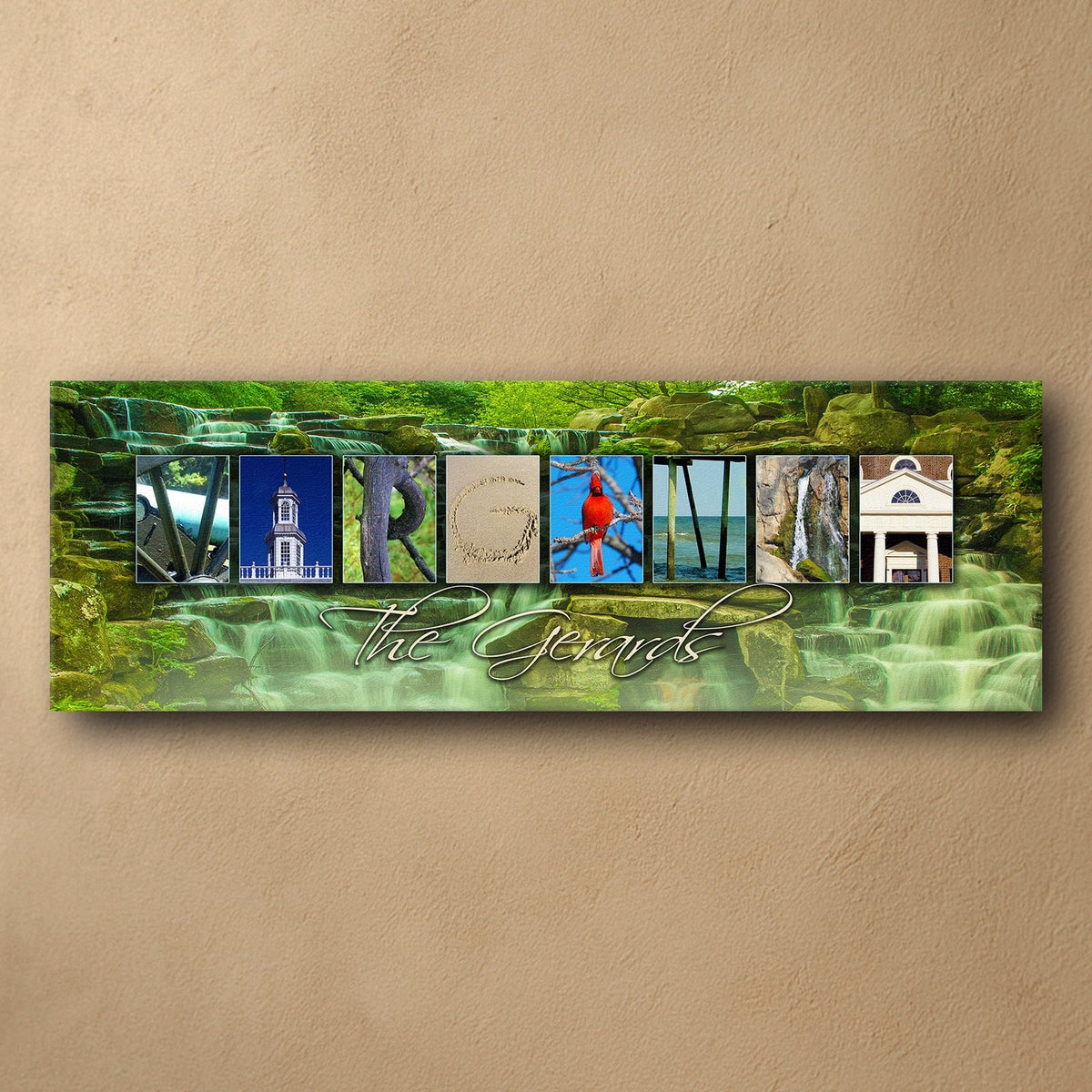Personal-Prints art VIRGINIA - State Name Art