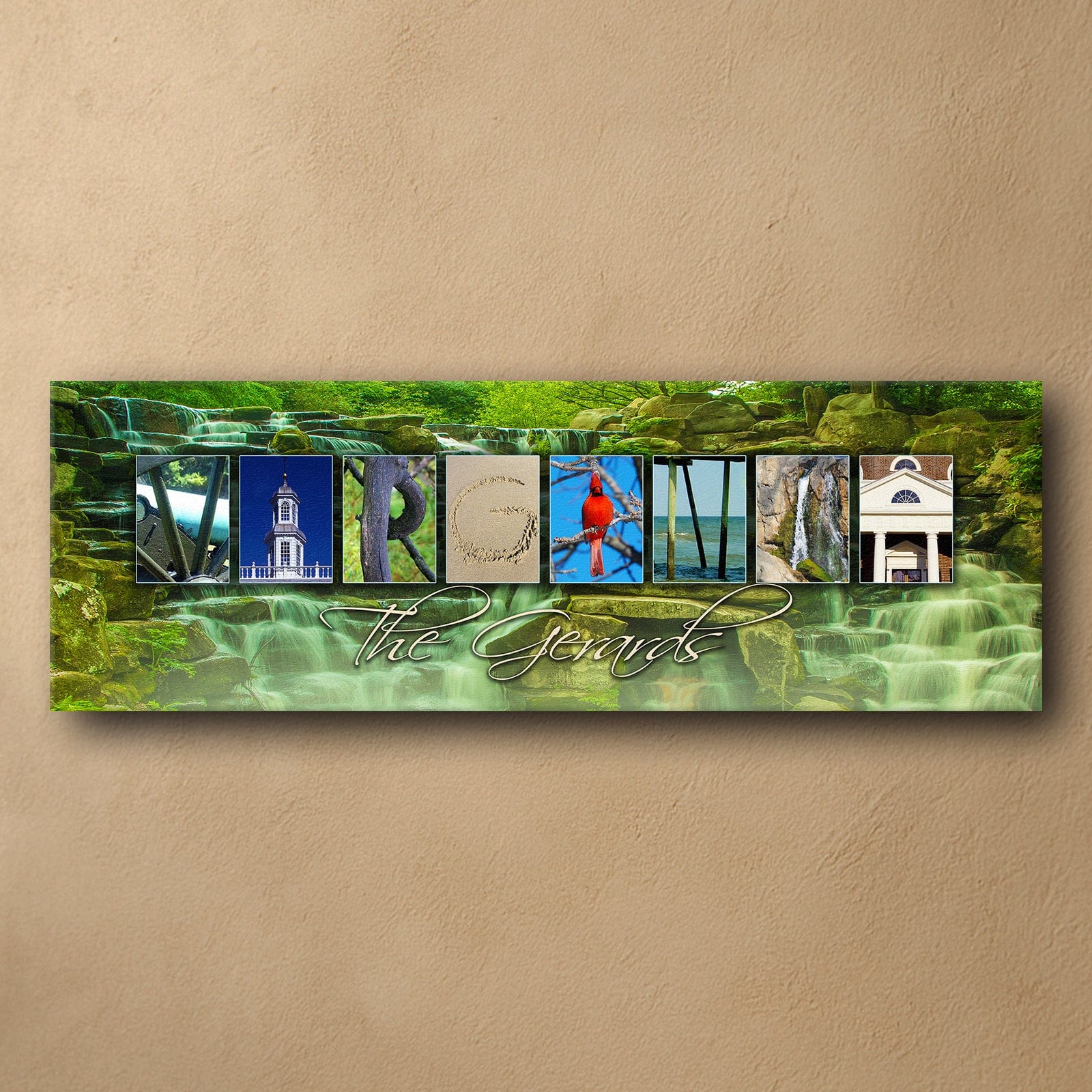 Personal-Prints art VIRGINIA - State Name Art