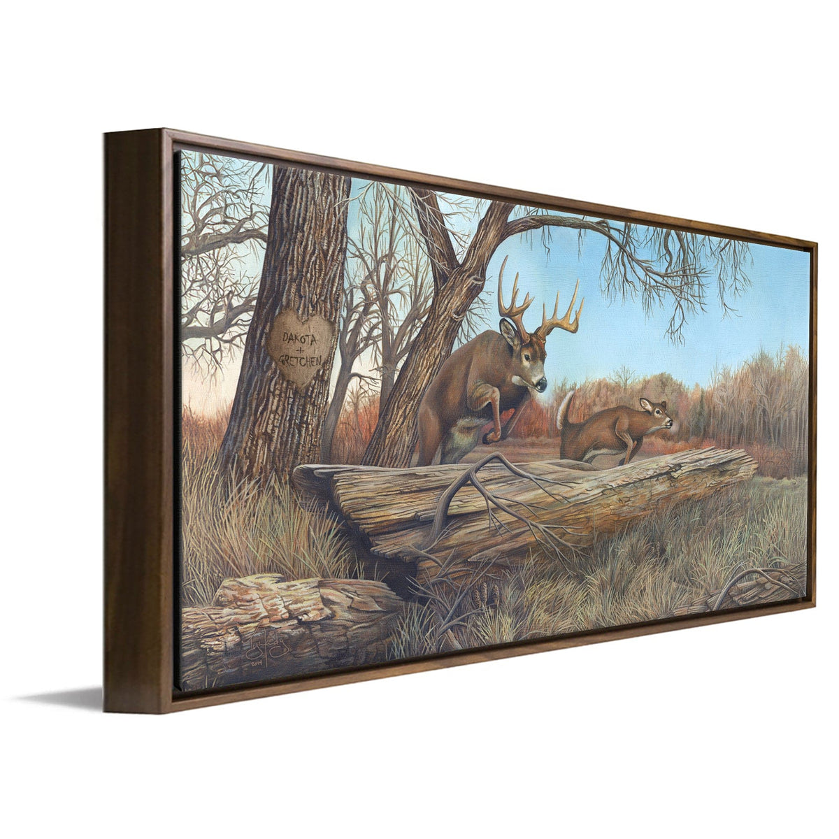 Personal-Prints art Whitetail Jumping