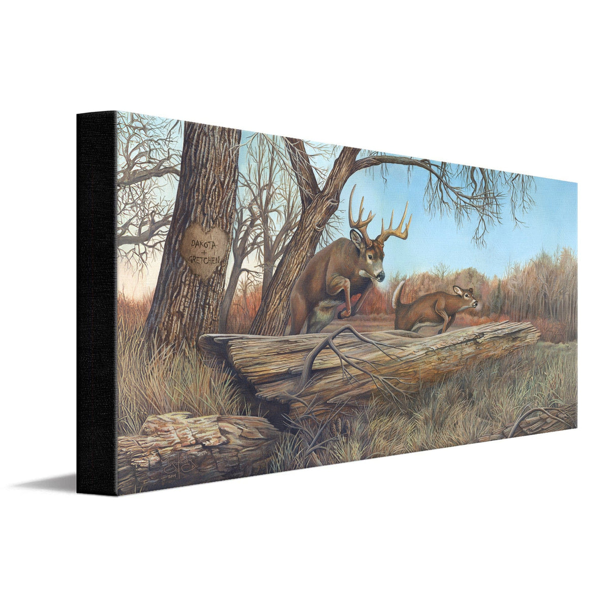 Personal-Prints art Whitetail Jumping