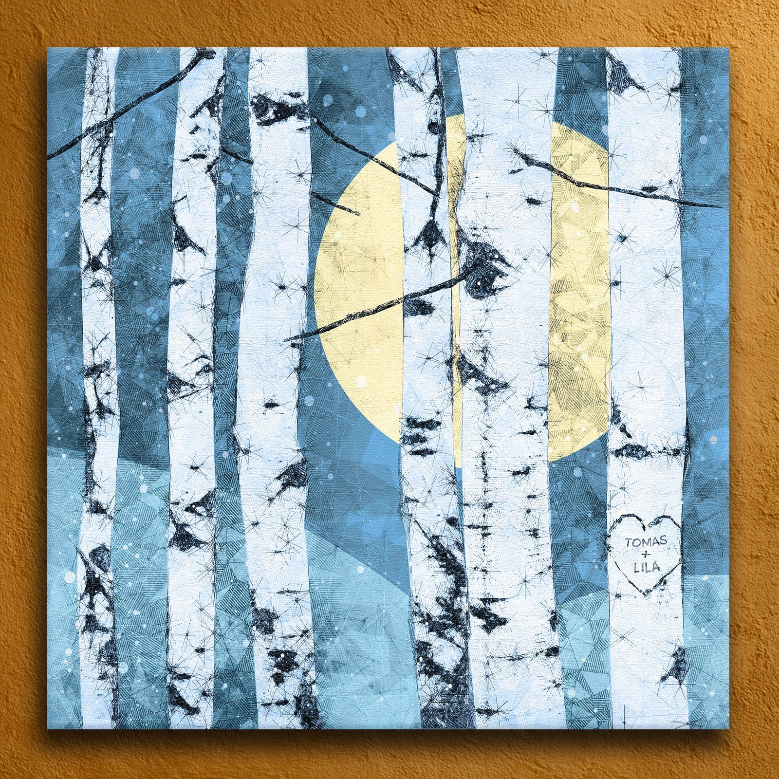 Personal-Prints art 32"x32" Stretched Canvas Woodland Connection