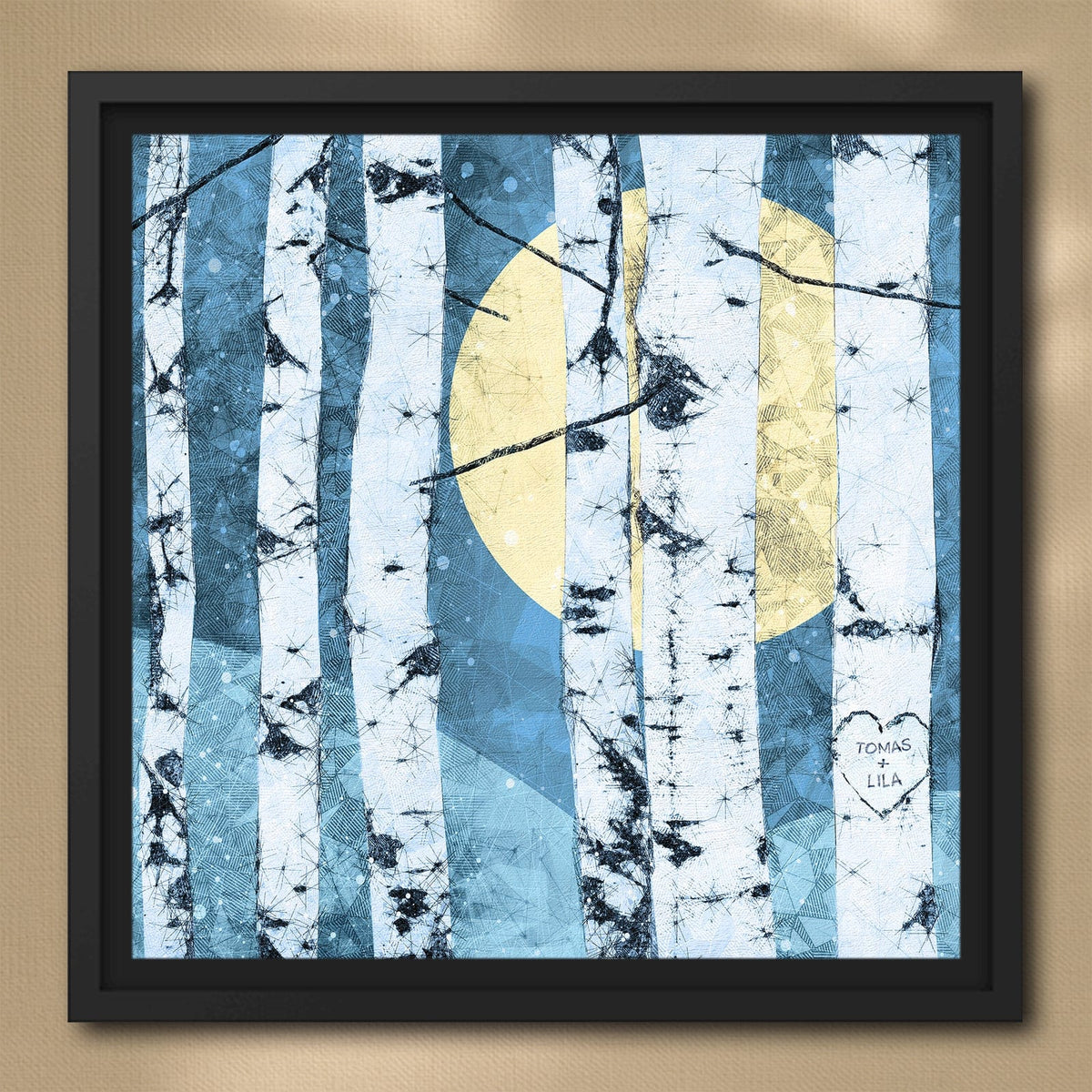 Personal-Prints art 24&quot;x24&quot; Float Framed Canvas Woodland Connection