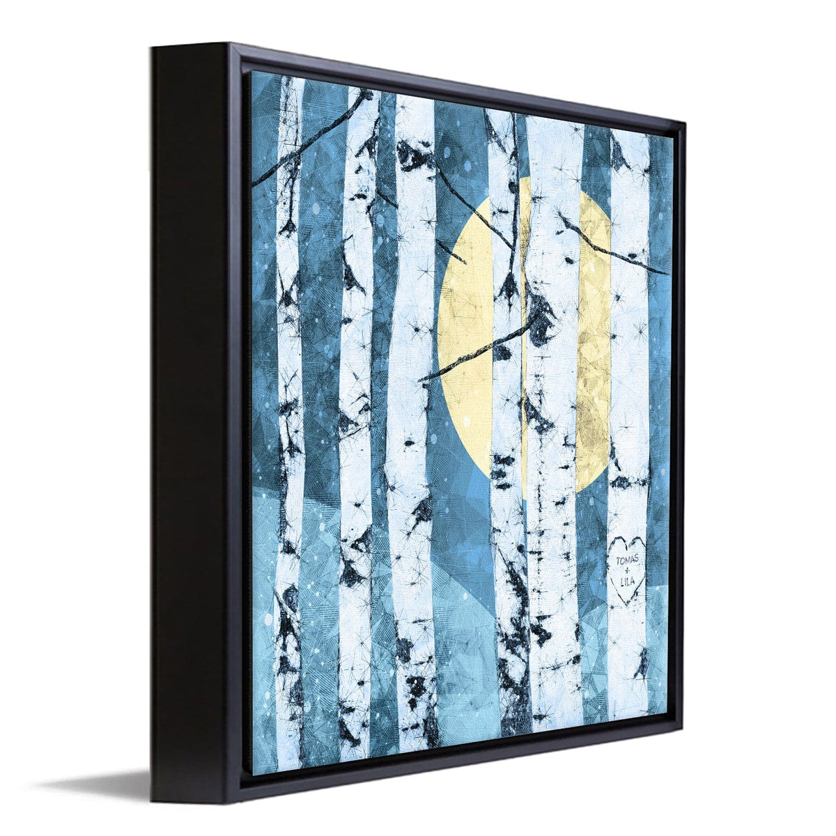 Personal-Prints art 14&quot;x14&quot; Float Framed Canvas Woodland Connection