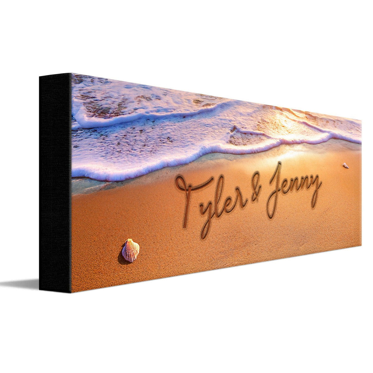 Personal-Prints art 6&quot;x18&quot; Stretched Canvas Written in the Sand