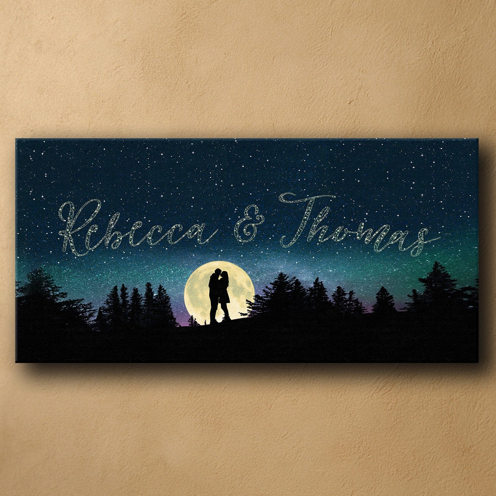 Personal-Prints art 16"x32" Stretched Canvas Written in the Stars