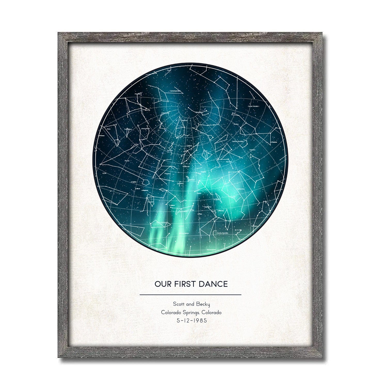 Custom Star Map - Constellations in the Night Sky - Personal Prints