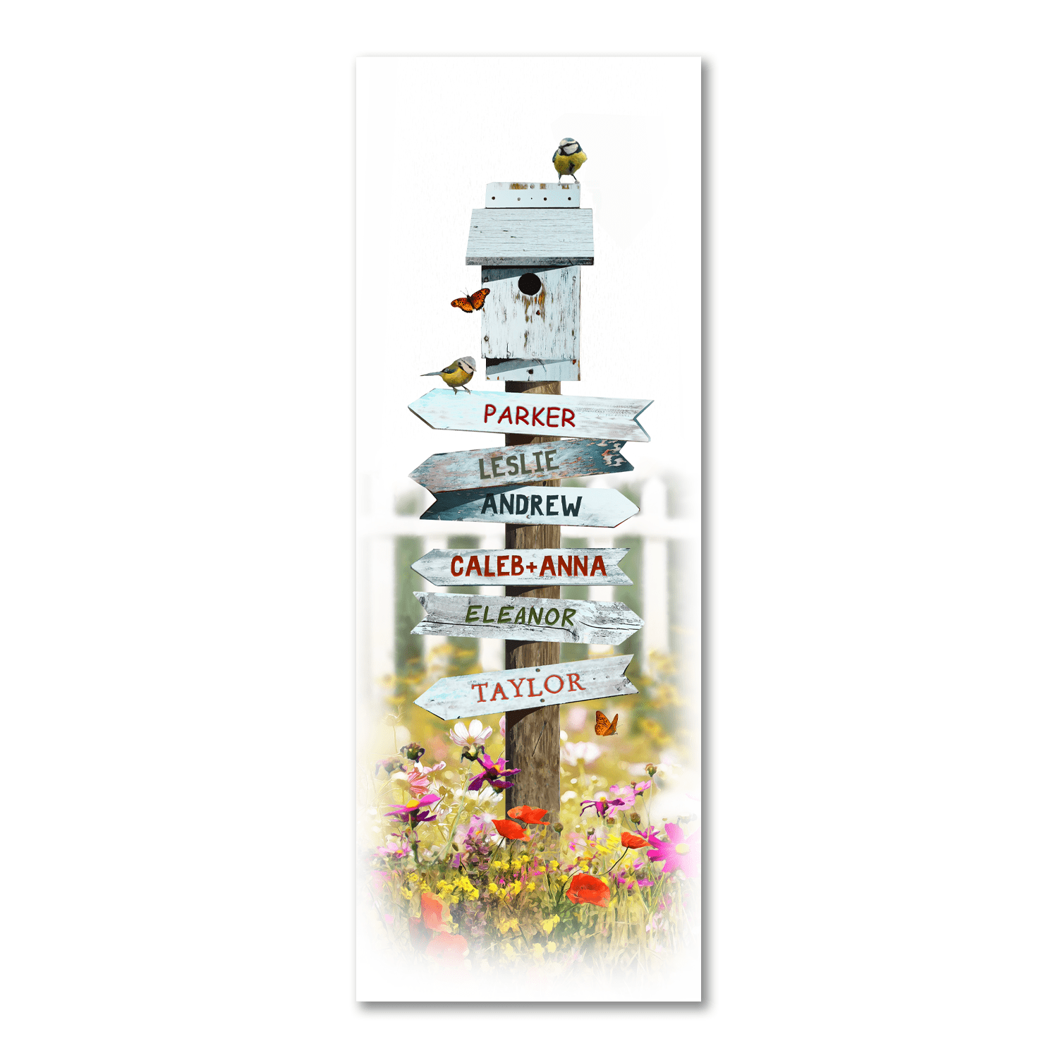 Personalized Sign Post on a Country Road - Personalized art gift from Personal Prints