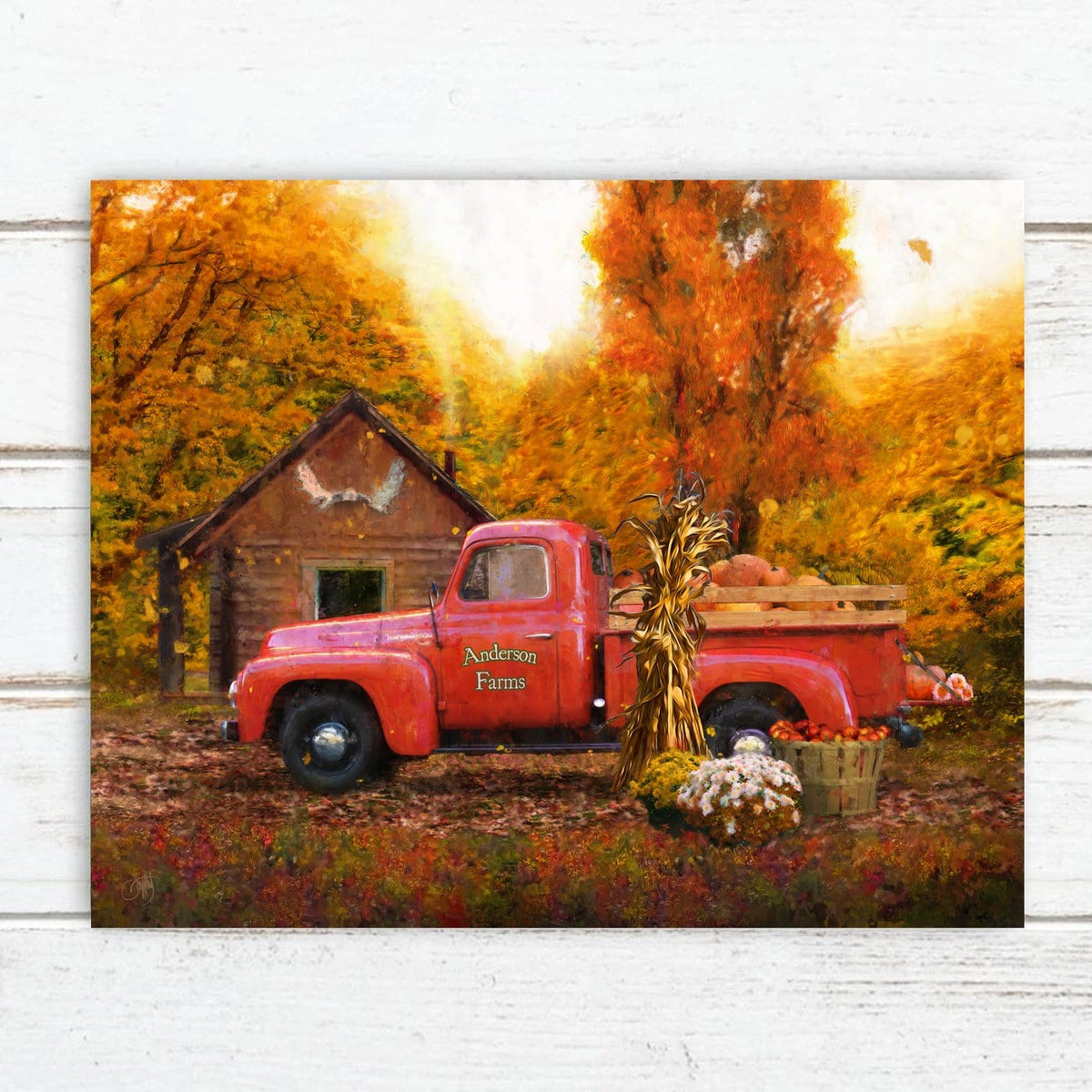 Personalized fall decor sign from Personal Prints