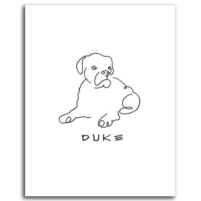 boxer dog drawing