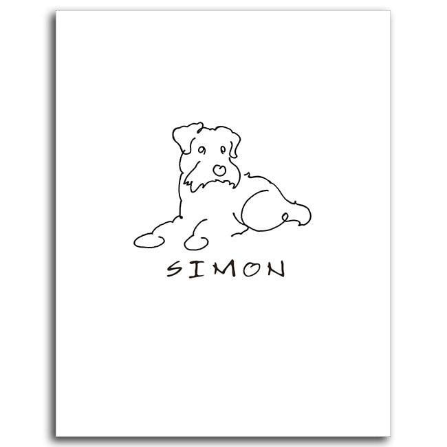 Block Mount Option - Personalized Pet Mini Schnauzer Gift