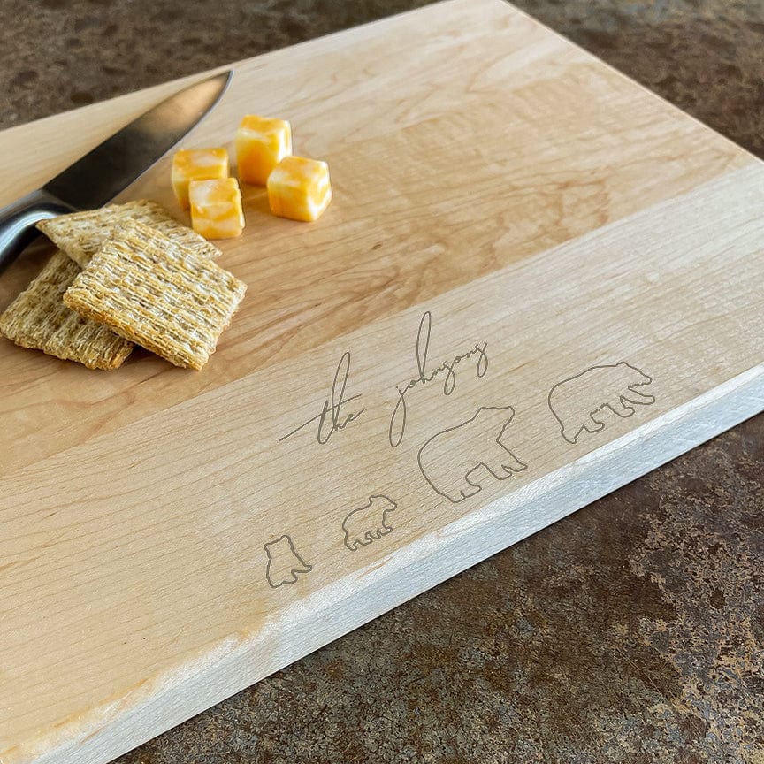 Extra Large Personalized Family Cutting Board – donebetter