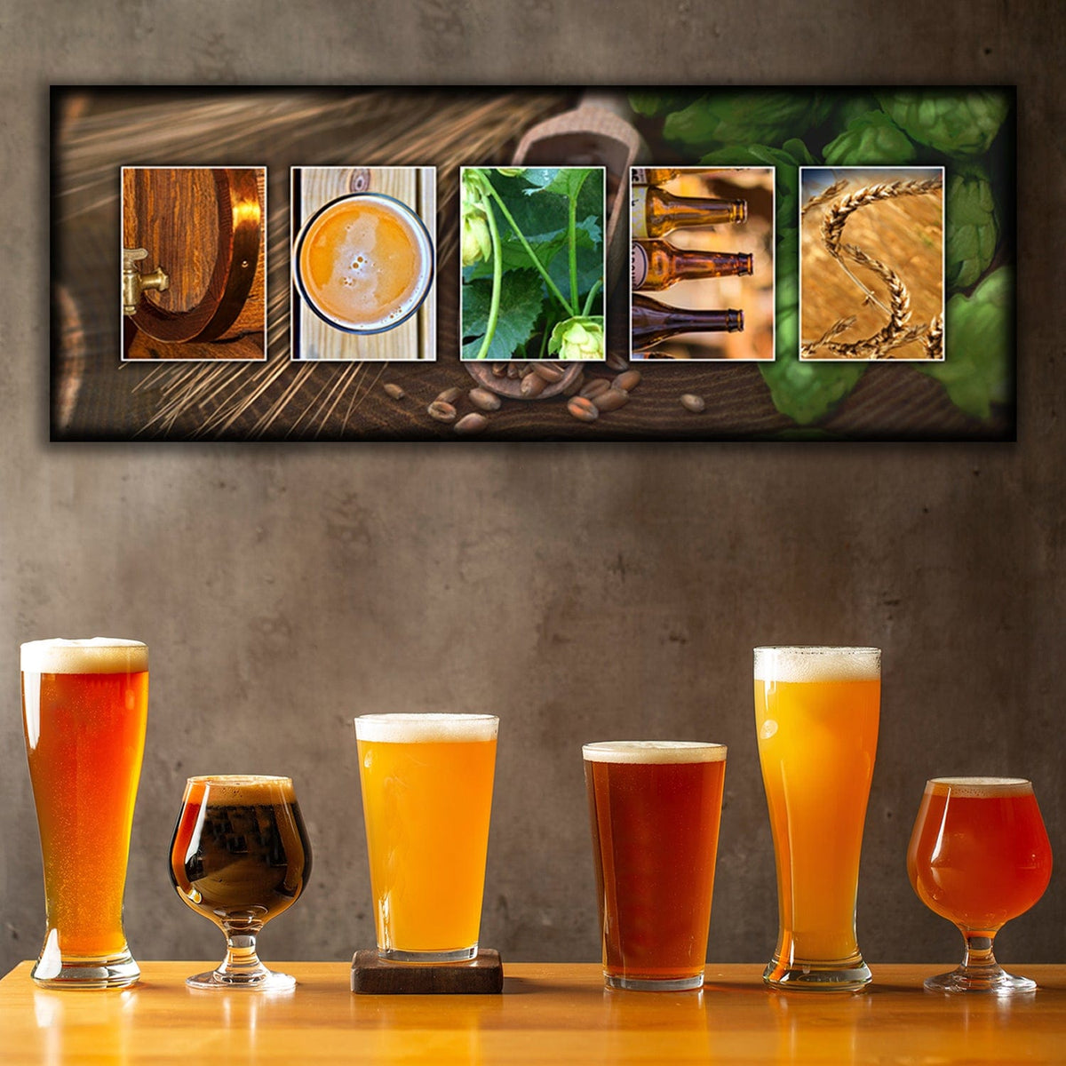 The perfect personalized gift for the beer lover. Beer decor from Personal Prints