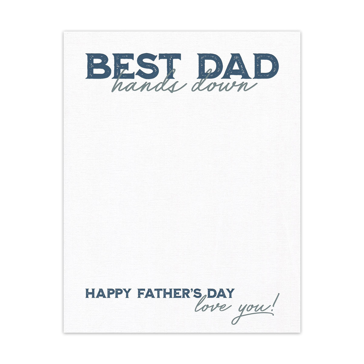 Best Dad Hands Down Father's Day Craft Personalized Gift for Dad