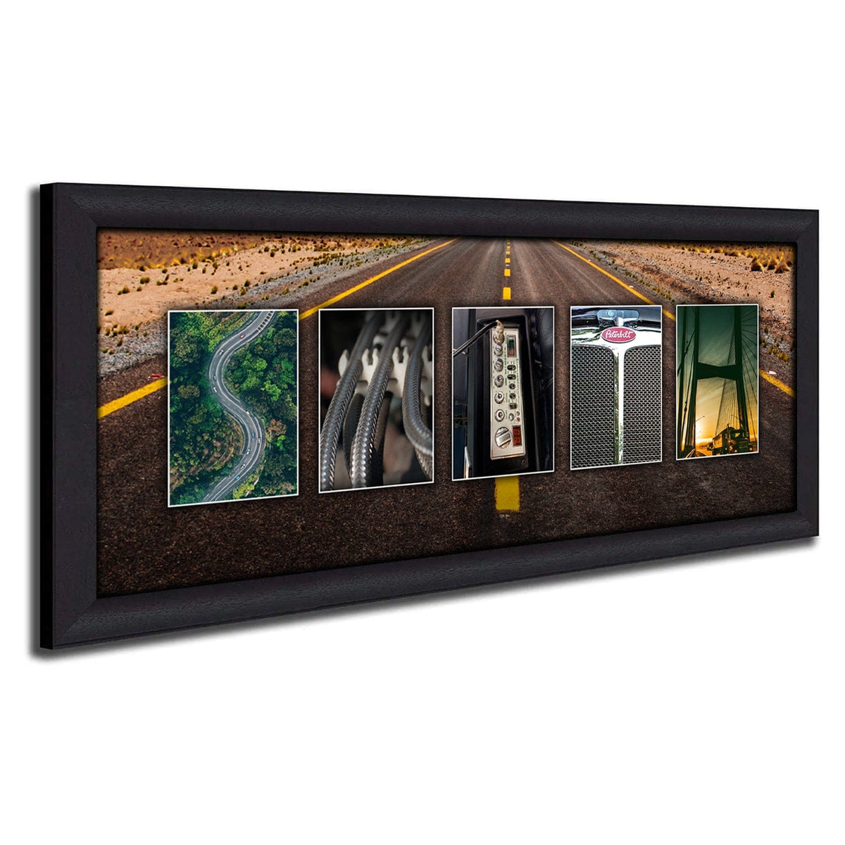 Personalized trucker gift - Framed Canvas