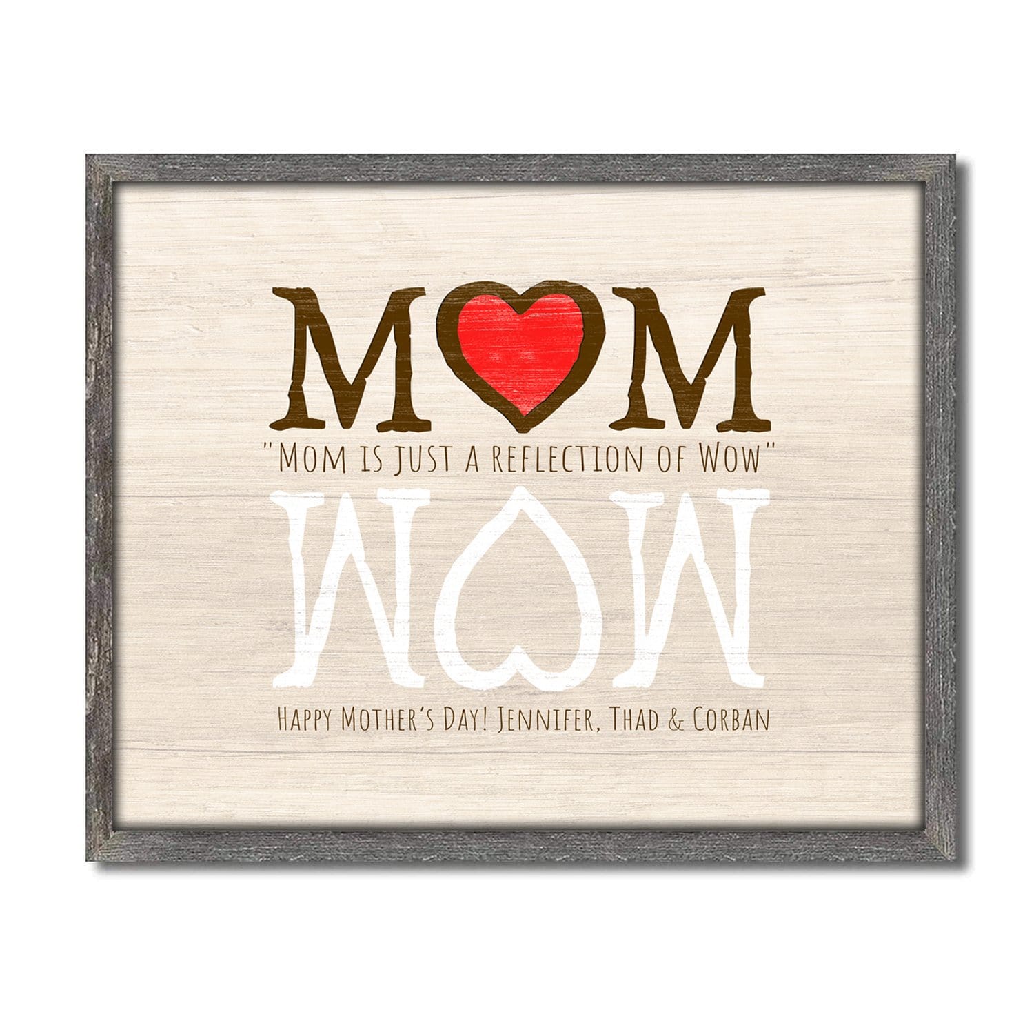 MOM is just a reflection of WOW - Personal Prints