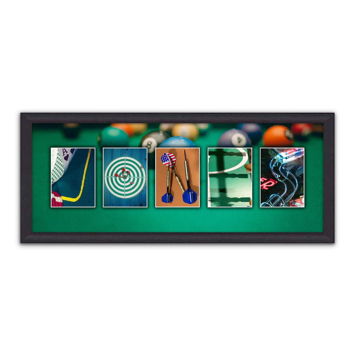 Personalized game name art framed canvas game room decor