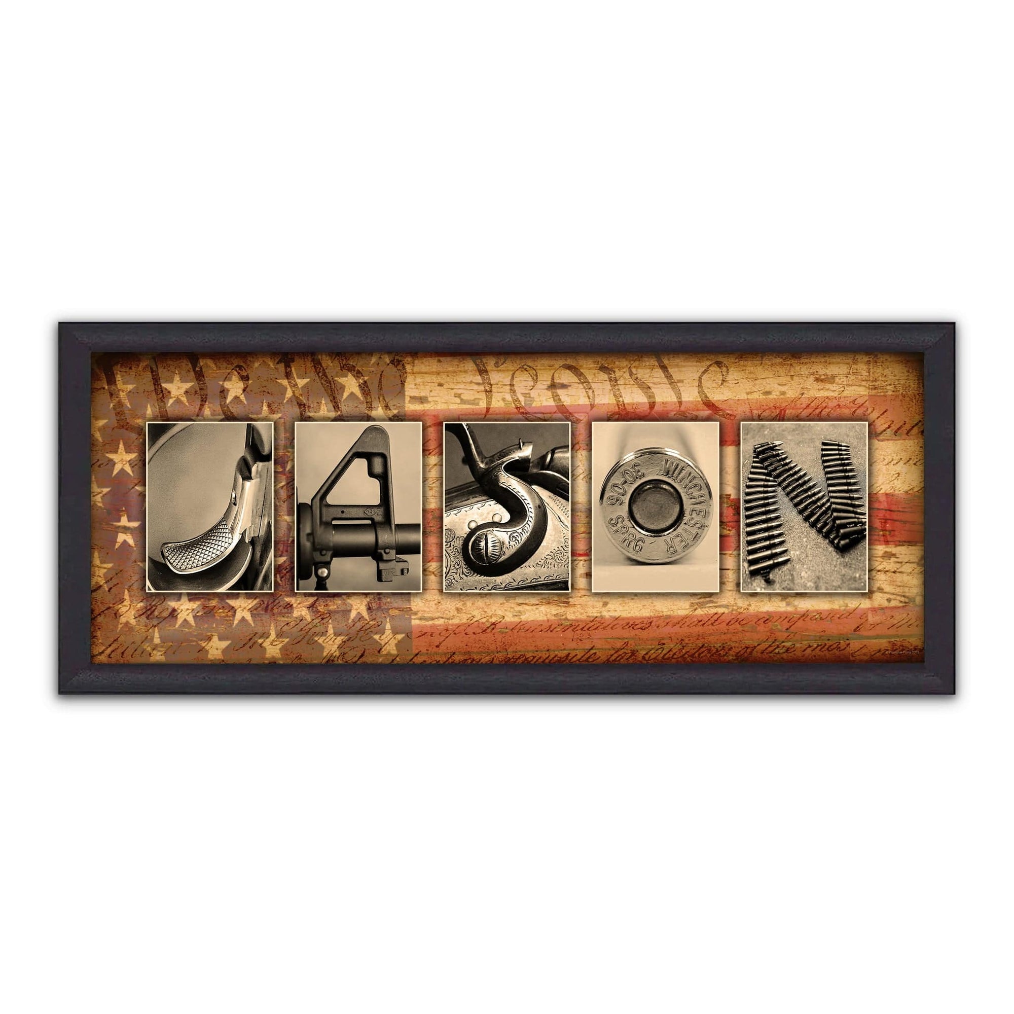 Personalized Firearm Name Art - Shop Custom Name Art Online - Personal ...