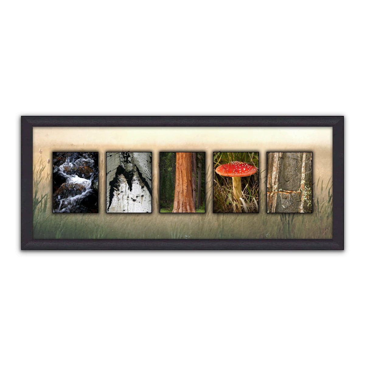 Personalized nature art gift with your name - Framed Art Canvas option shown