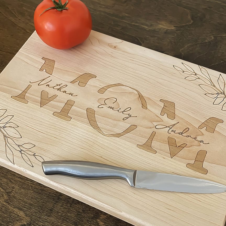 Personalized Cutting Board Gift for Mom