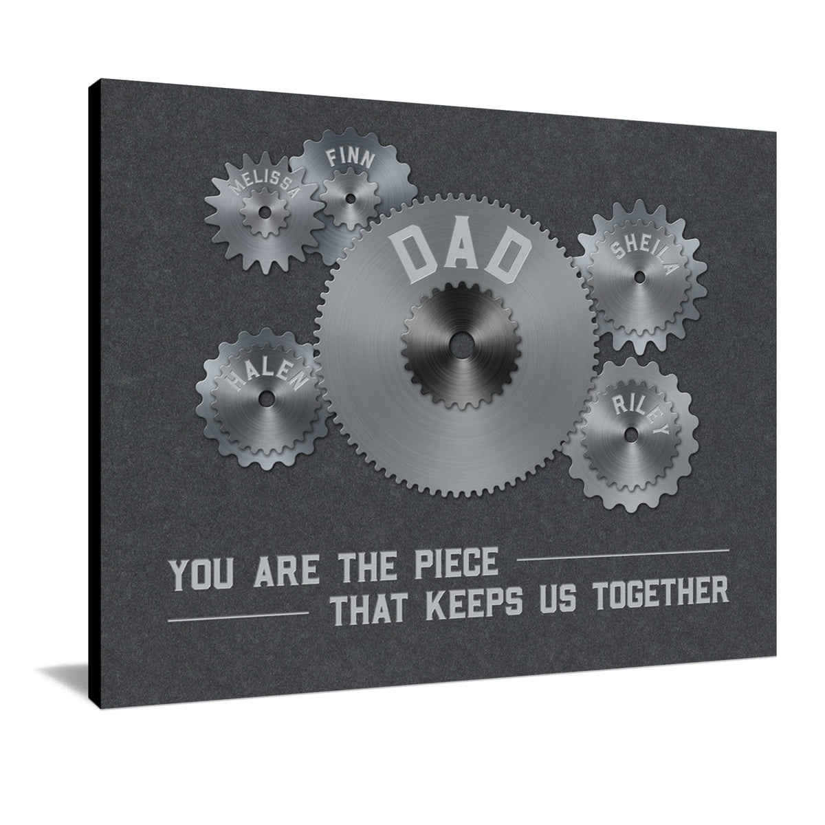 Personalized Dad Gear - You are the piece that keeps us together