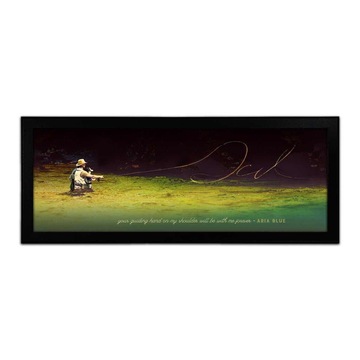 Fly FIshing Father&#39;s Day Personalized Framed Canvas