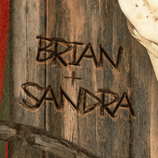names carved into the wood - personalization detail