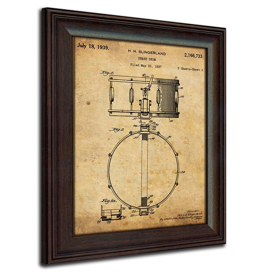 1937 Snare Drum Patent Art