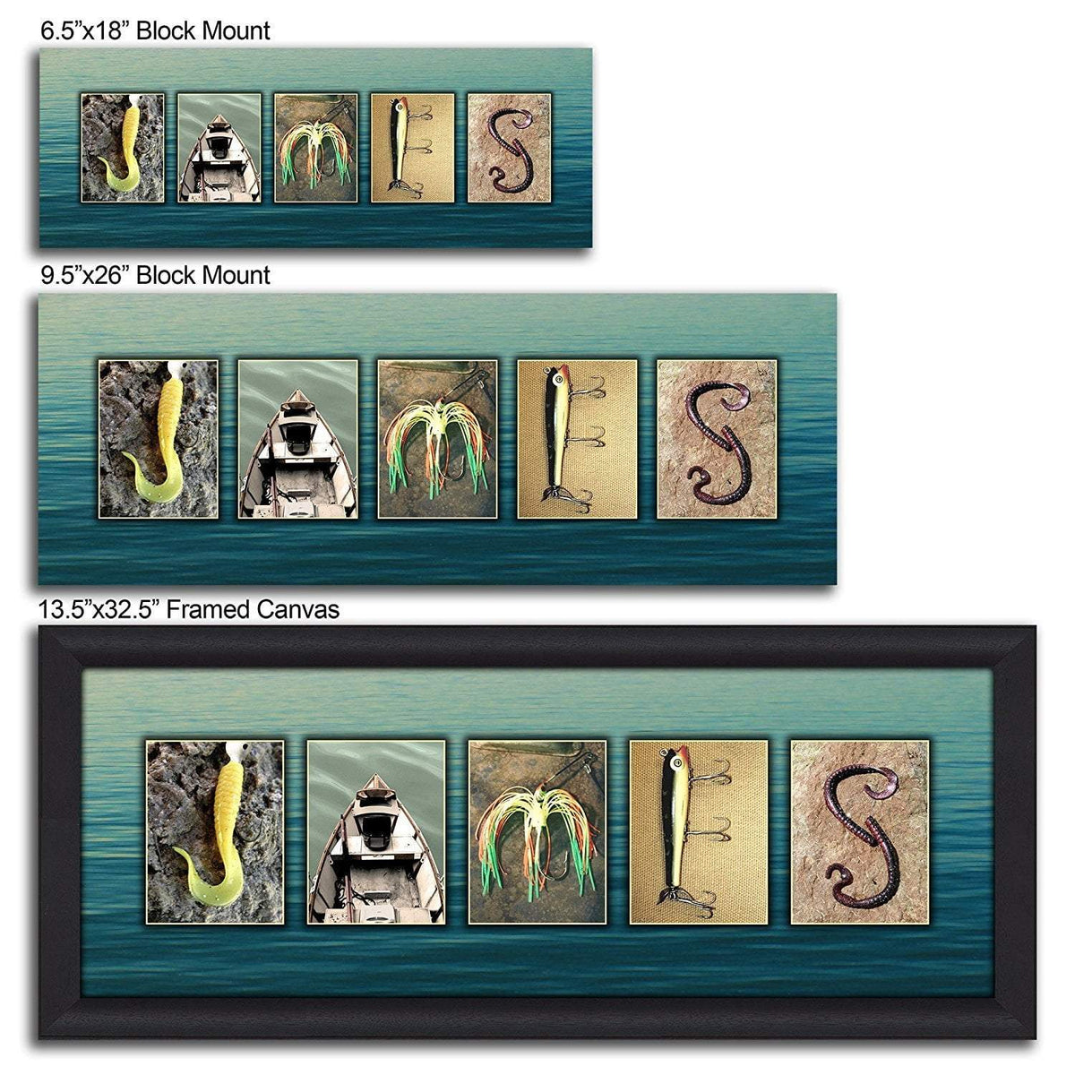 Personalized Fishing Your Name Art Print- Size Options