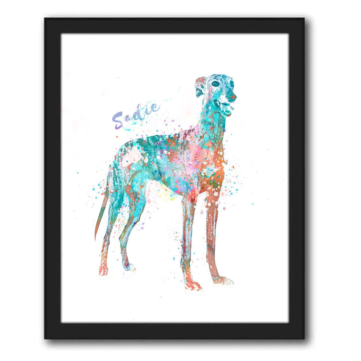 Greyhound Canvas Art from Personal Prints