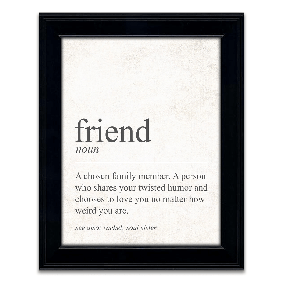 definition of a friend Personalized Gift