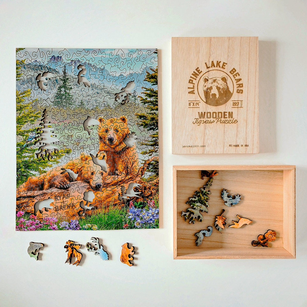 ships in a wood gift box