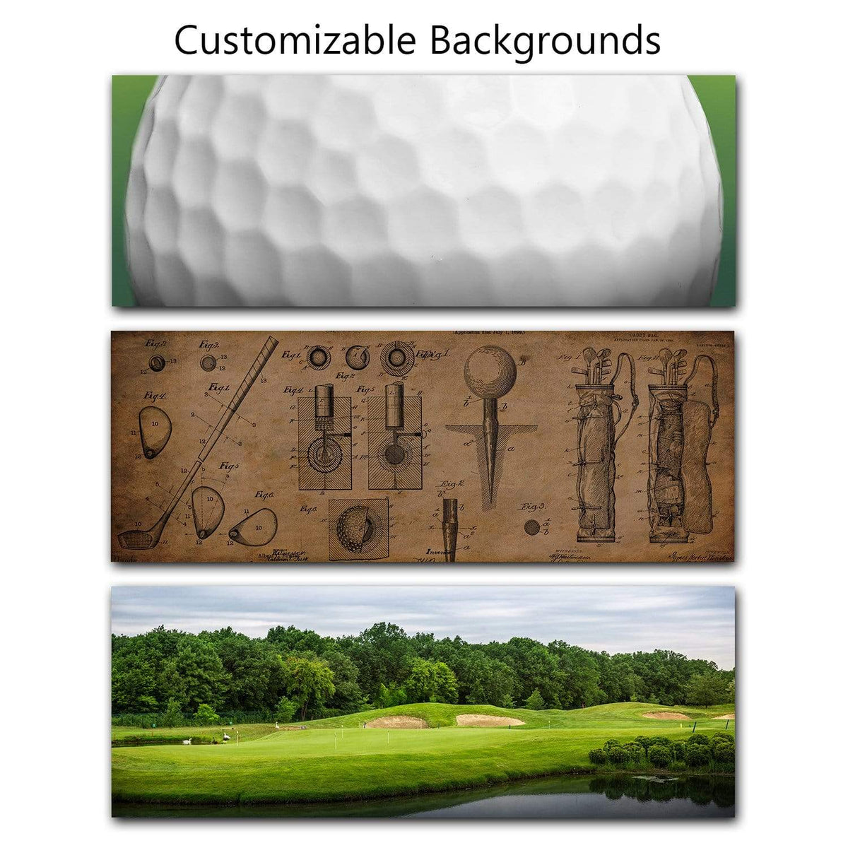Free and customizable golf templates