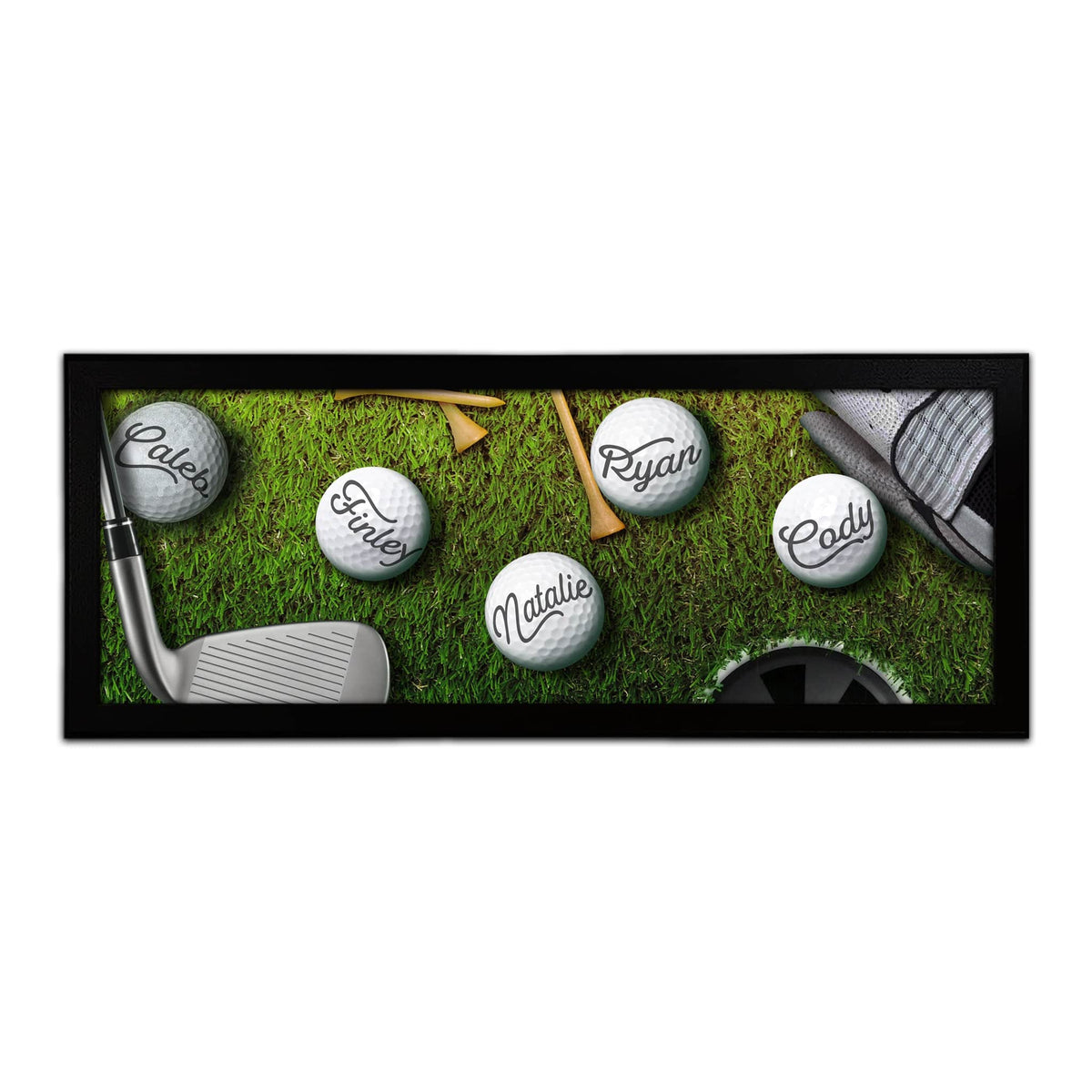 Personalized Father&#39;s Day gift for golfer - Framed Canvas