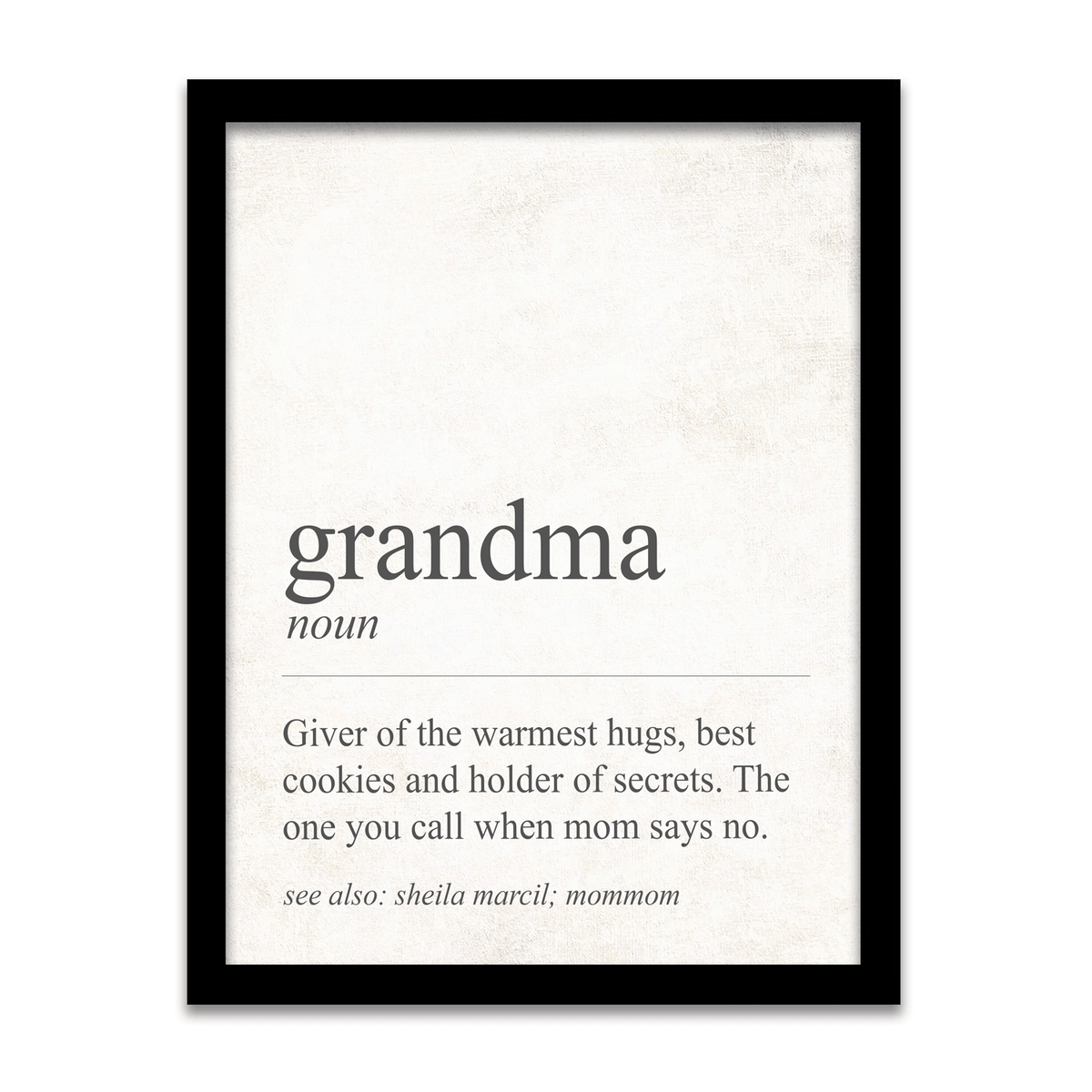 Personalized gift for grandma - Funny definition of Grandma