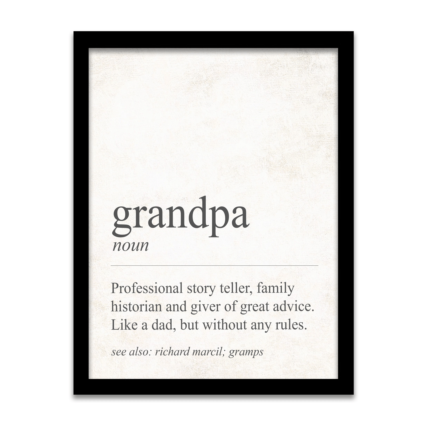 Humorous definition of Grandpa - Personalized Gift for Grandpa