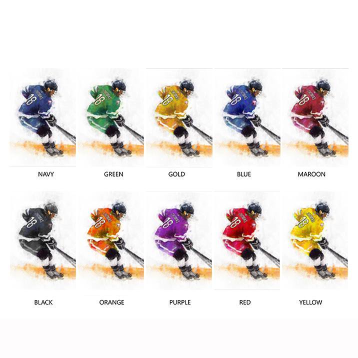 Ice Hockey jersey color selection chart