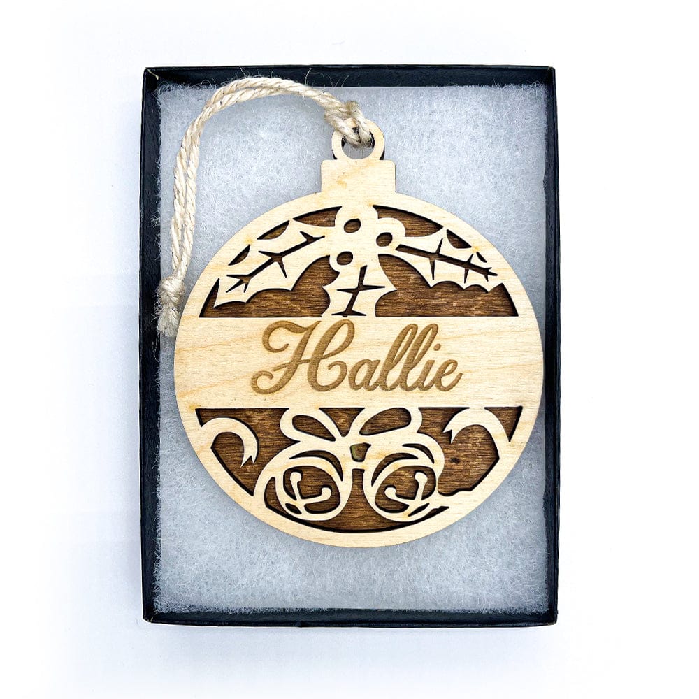 Personalized Christmas Ornament gift - bells design